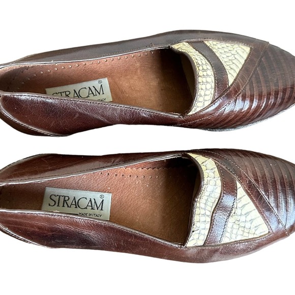 Mens Vintage Stracam Italian Loafers Never Worn Italian Dress Shoe Size 7 1/2 main image 11